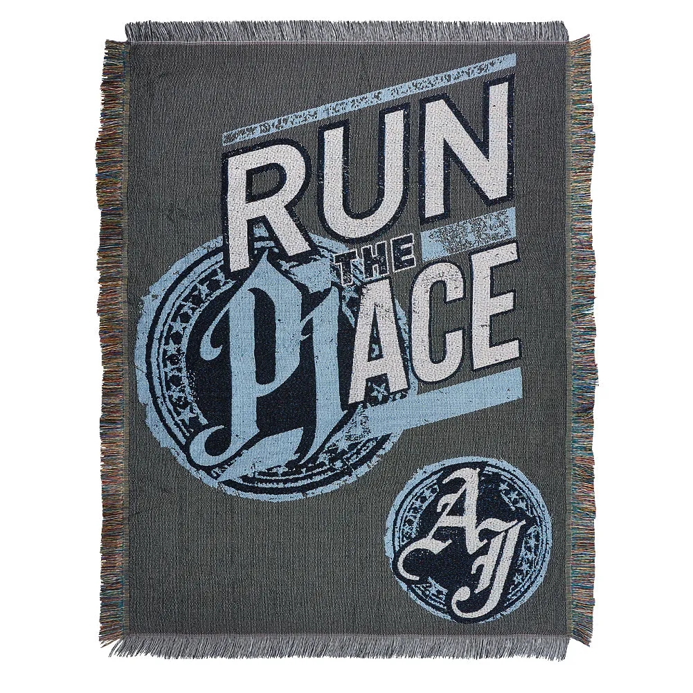 AJ Styles Run The Place Throw Blanket