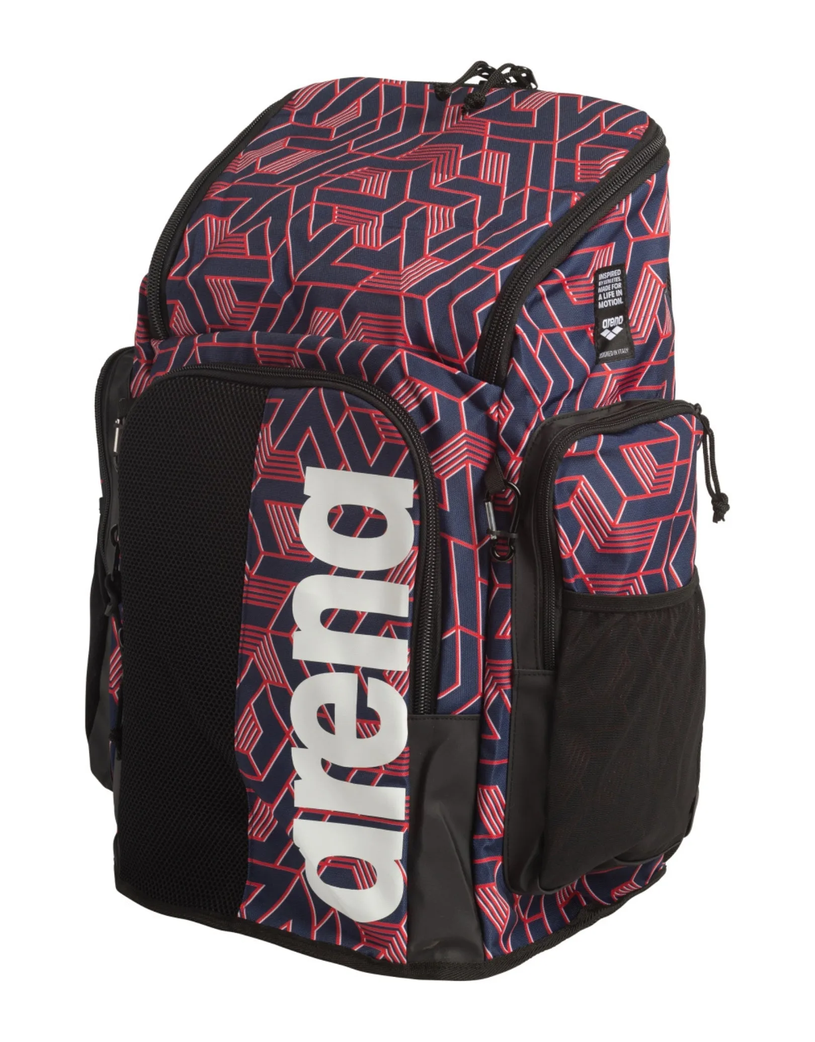 Arena Spiky III Escape Allover Team 45L Backpack - Navy/Red - Limited Edition