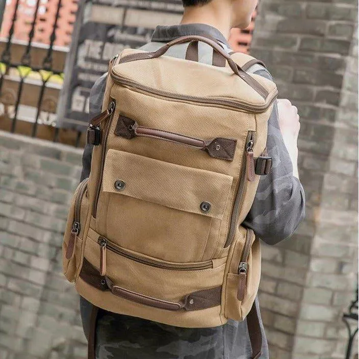Canvas Backpack Casual Vintage Daypack