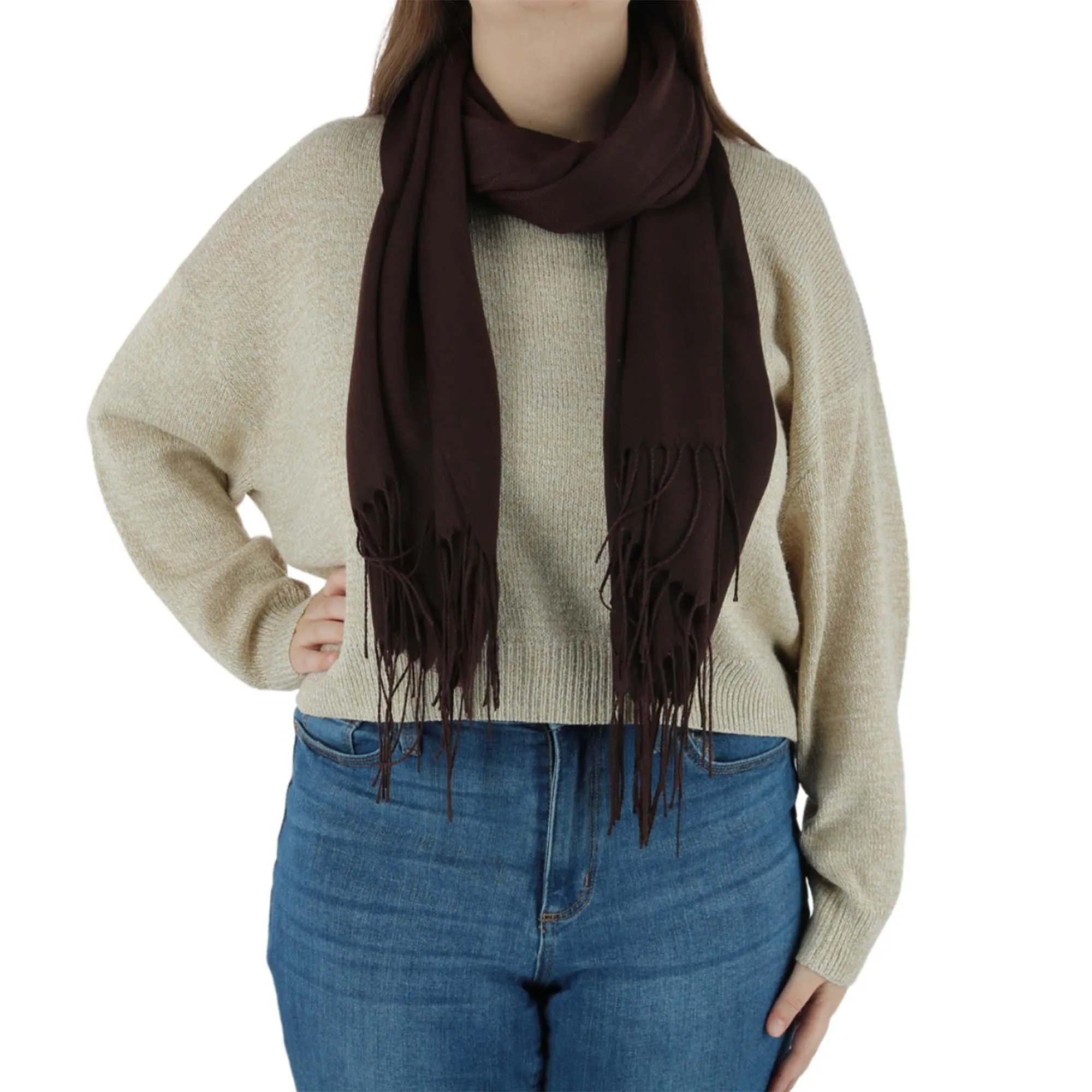 CTM® Women's Classic Pashmina Shawl Wraps