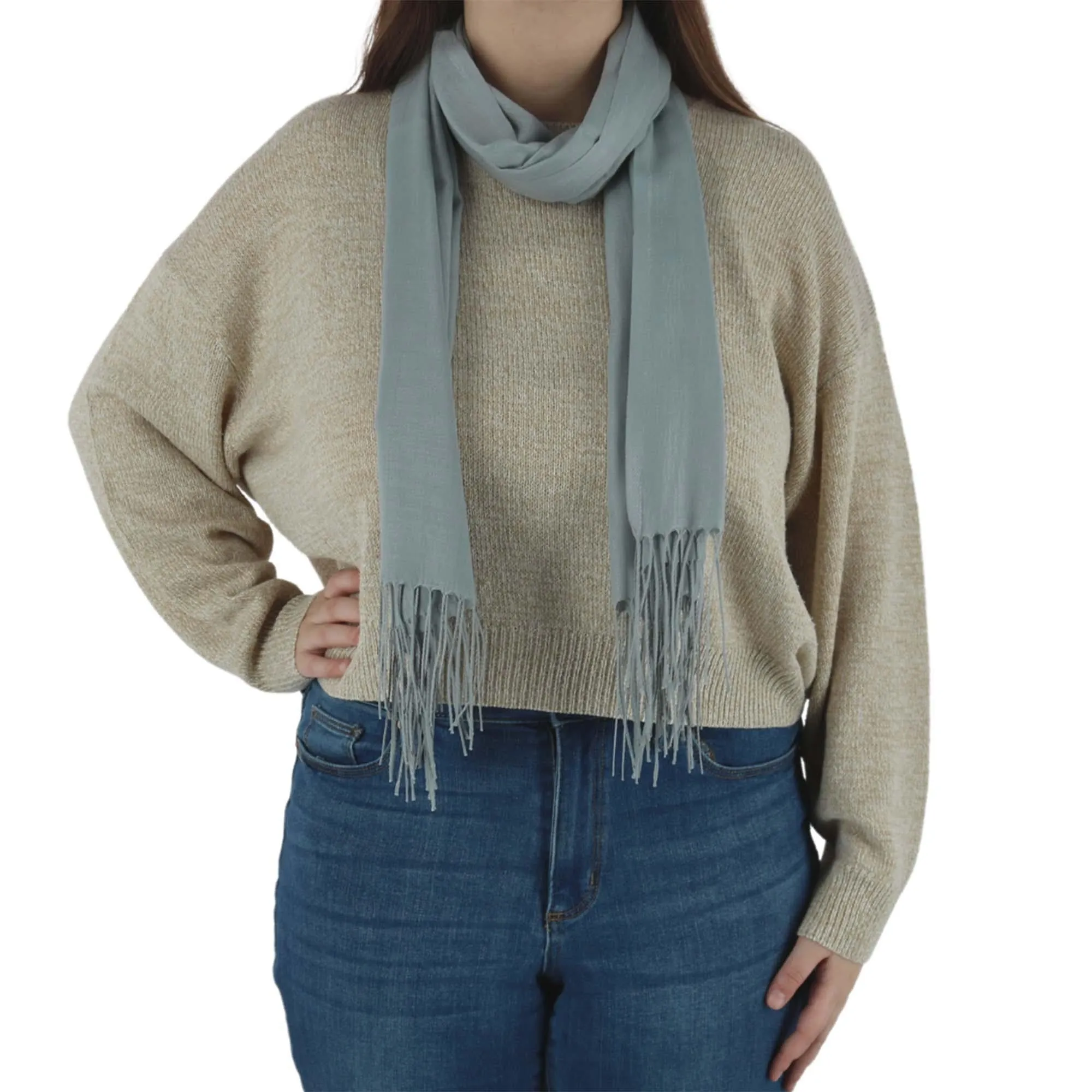CTM® Women's Classic Pashmina Shawl Wraps