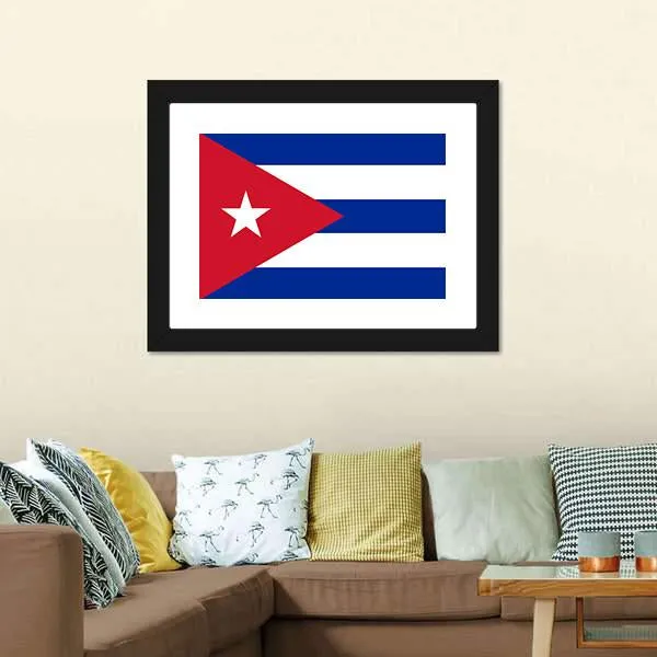 Cuba Flag Canvas Wall Art