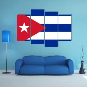 Cuba Flag Canvas Wall Art