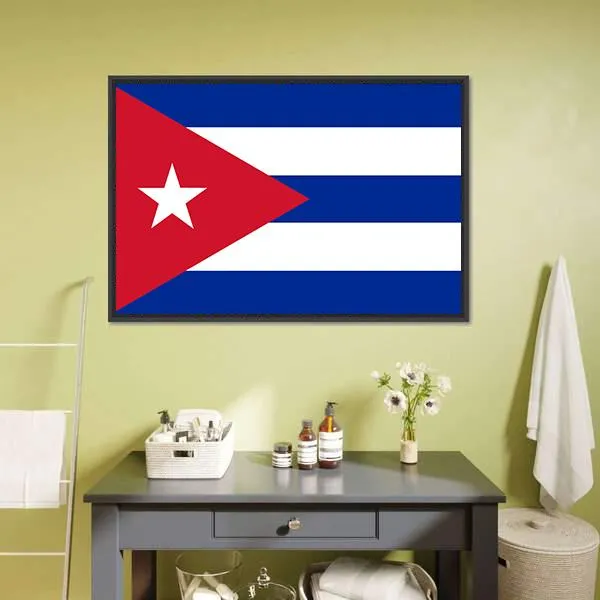 Cuba Flag Canvas Wall Art