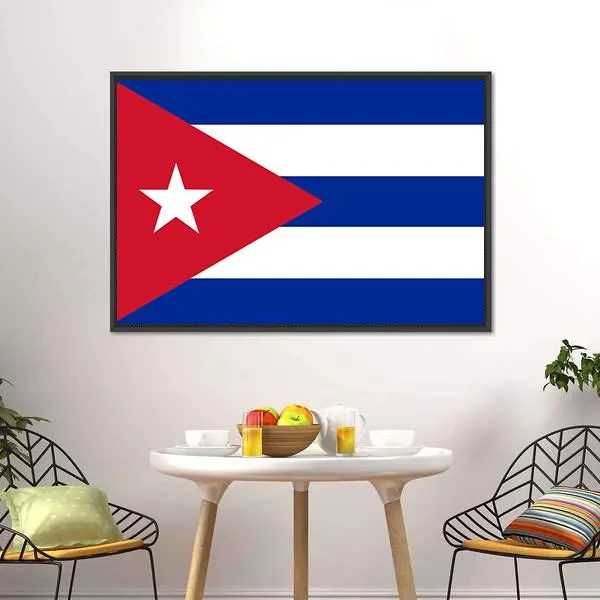 Cuba Flag Canvas Wall Art