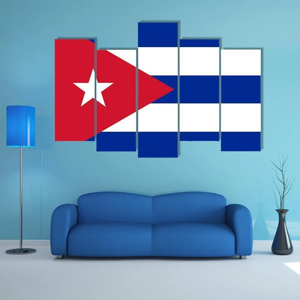 Cuba Flag Canvas Wall Art