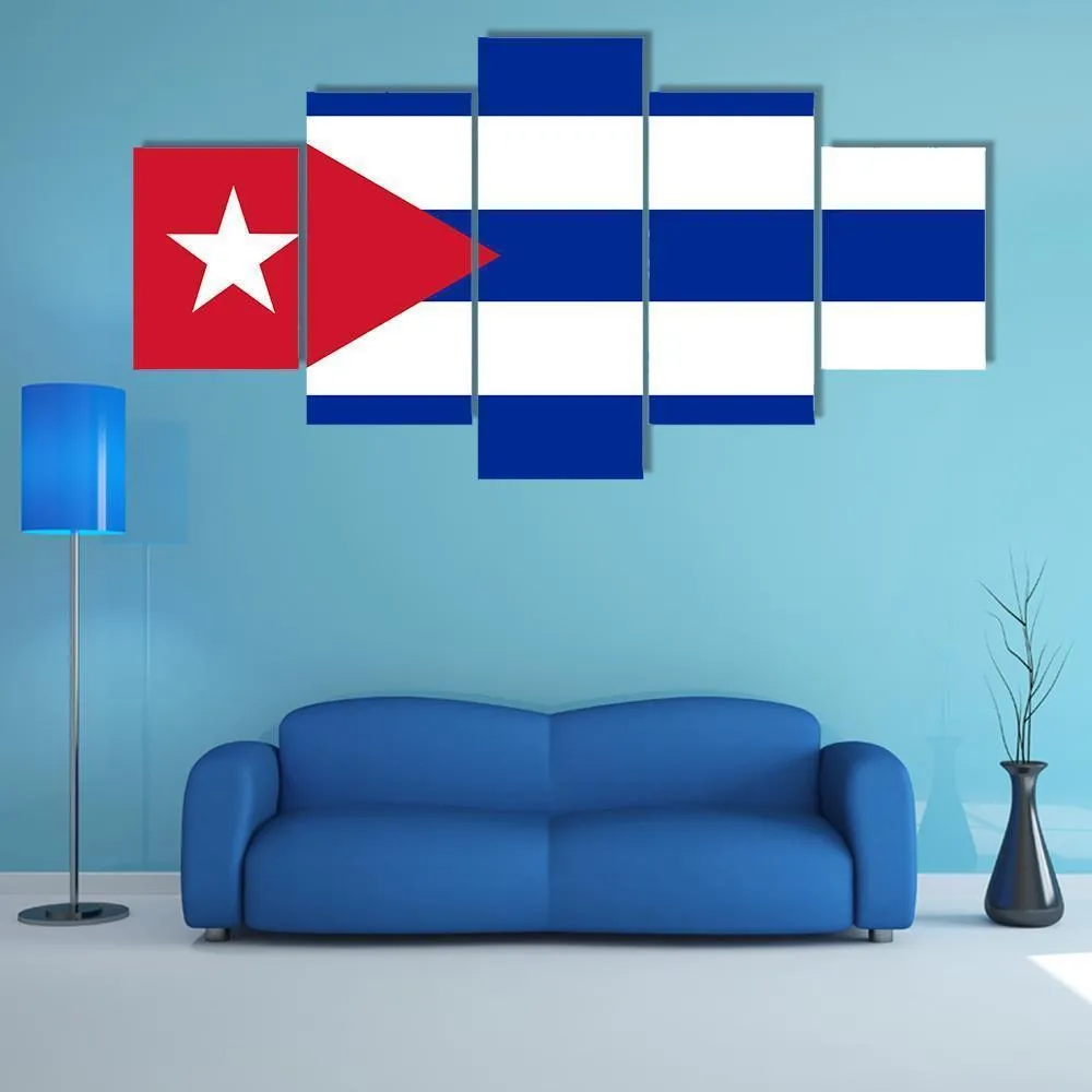 Cuba Flag Canvas Wall Art