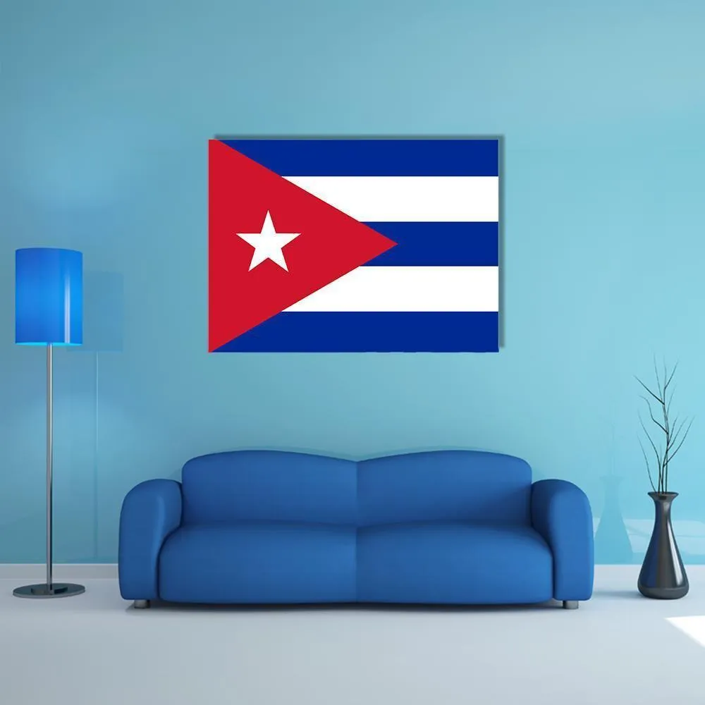 Cuba Flag Canvas Wall Art