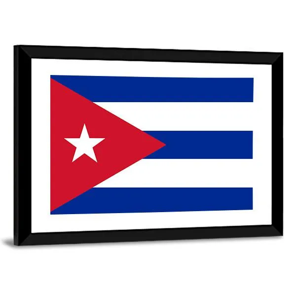 Cuba Flag Canvas Wall Art