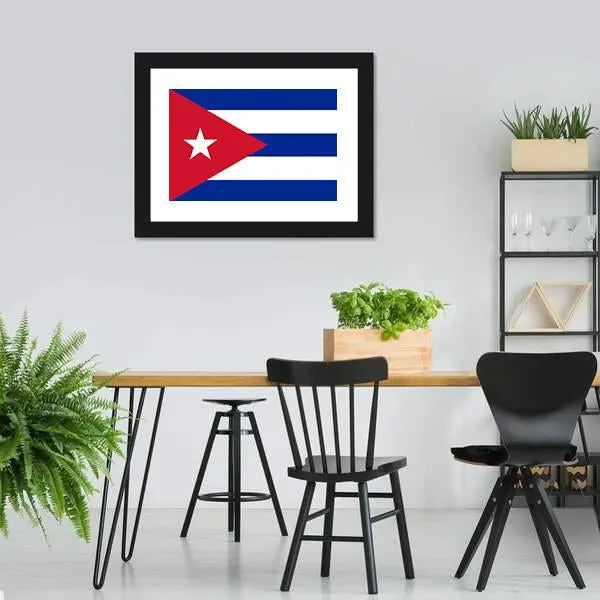 Cuba Flag Canvas Wall Art