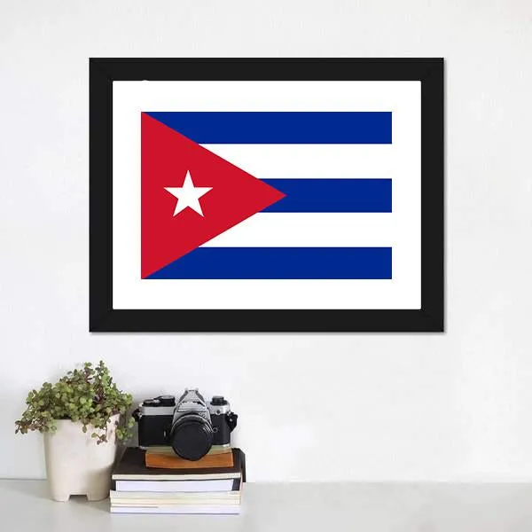 Cuba Flag Canvas Wall Art