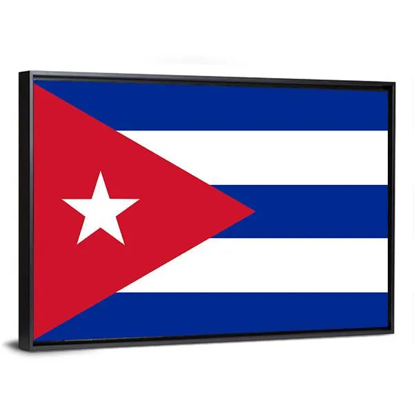 Cuba Flag Canvas Wall Art