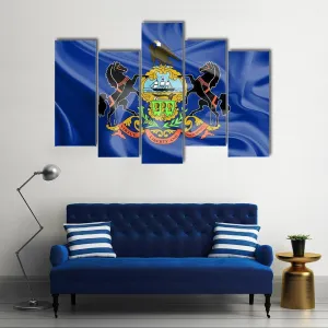 Flag Of Pennsylvania Canvas Wall Art