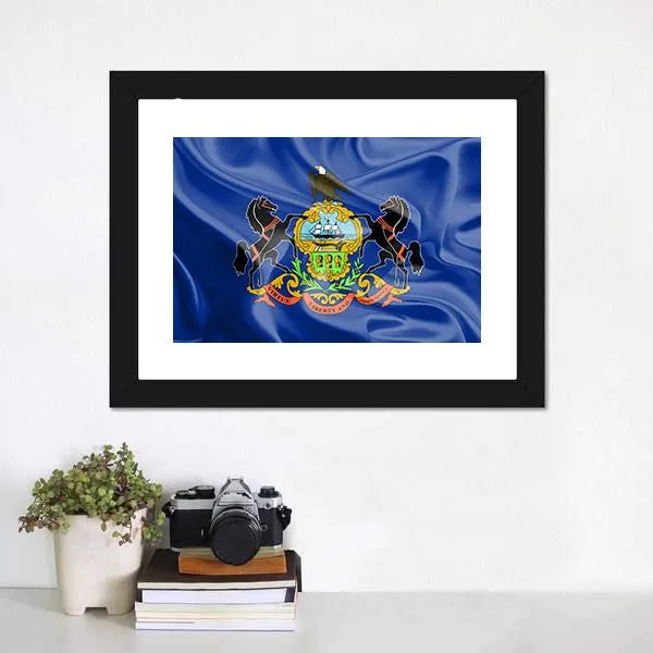 Flag Of Pennsylvania Canvas Wall Art