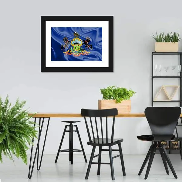 Flag Of Pennsylvania Canvas Wall Art