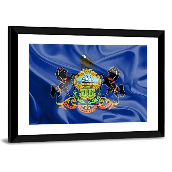 Flag Of Pennsylvania Canvas Wall Art