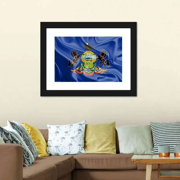 Flag Of Pennsylvania Canvas Wall Art