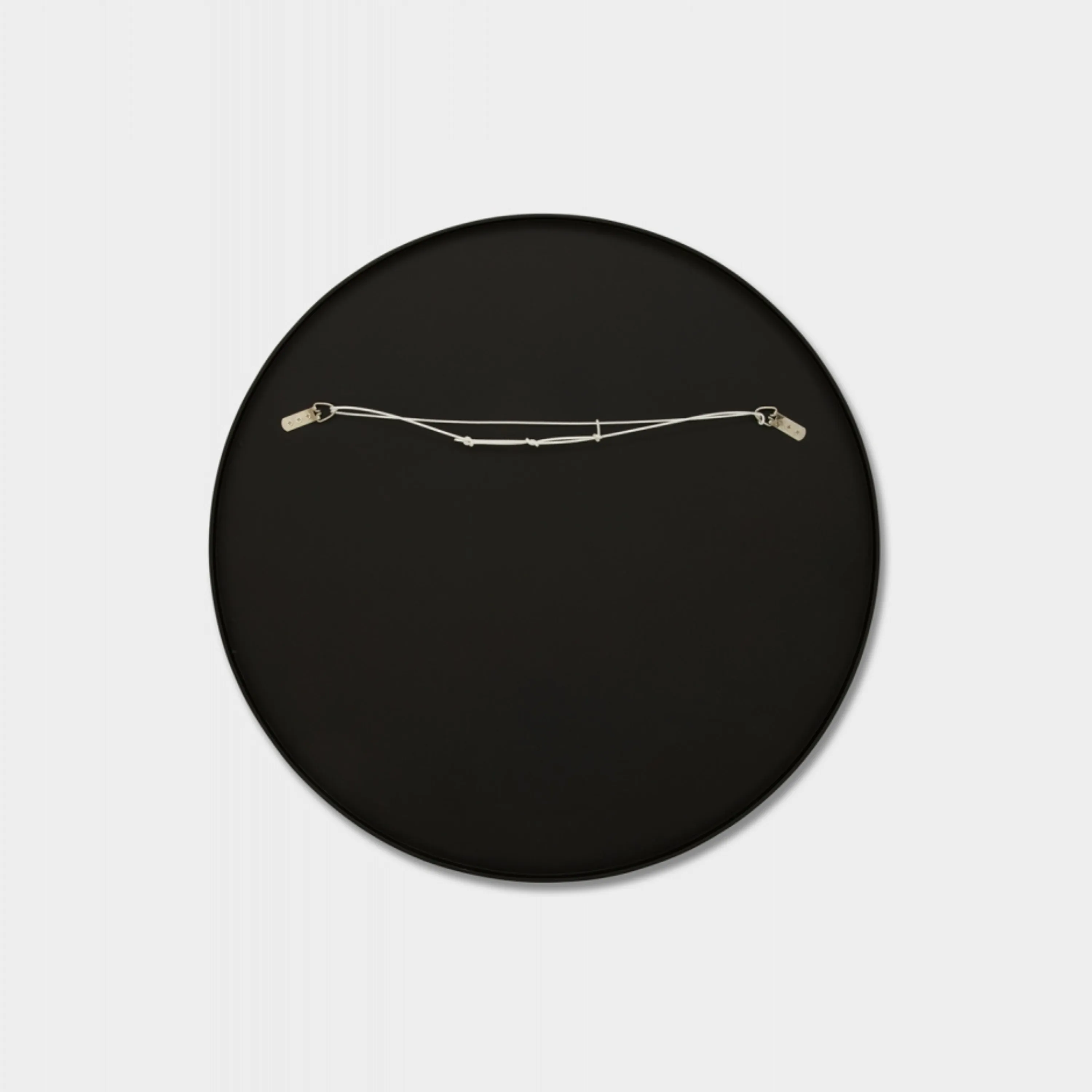 Flynn Round Mirror - Black 80cm