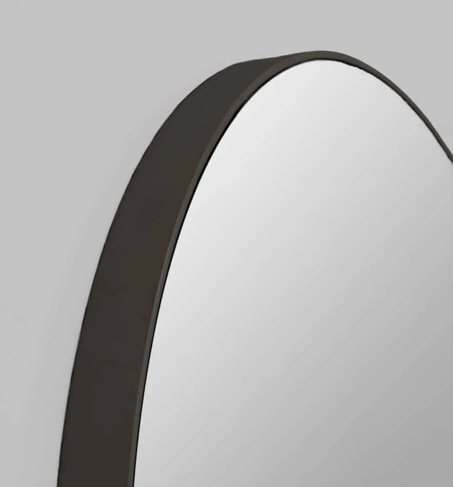 Flynn Round Mirror - Black 80cm