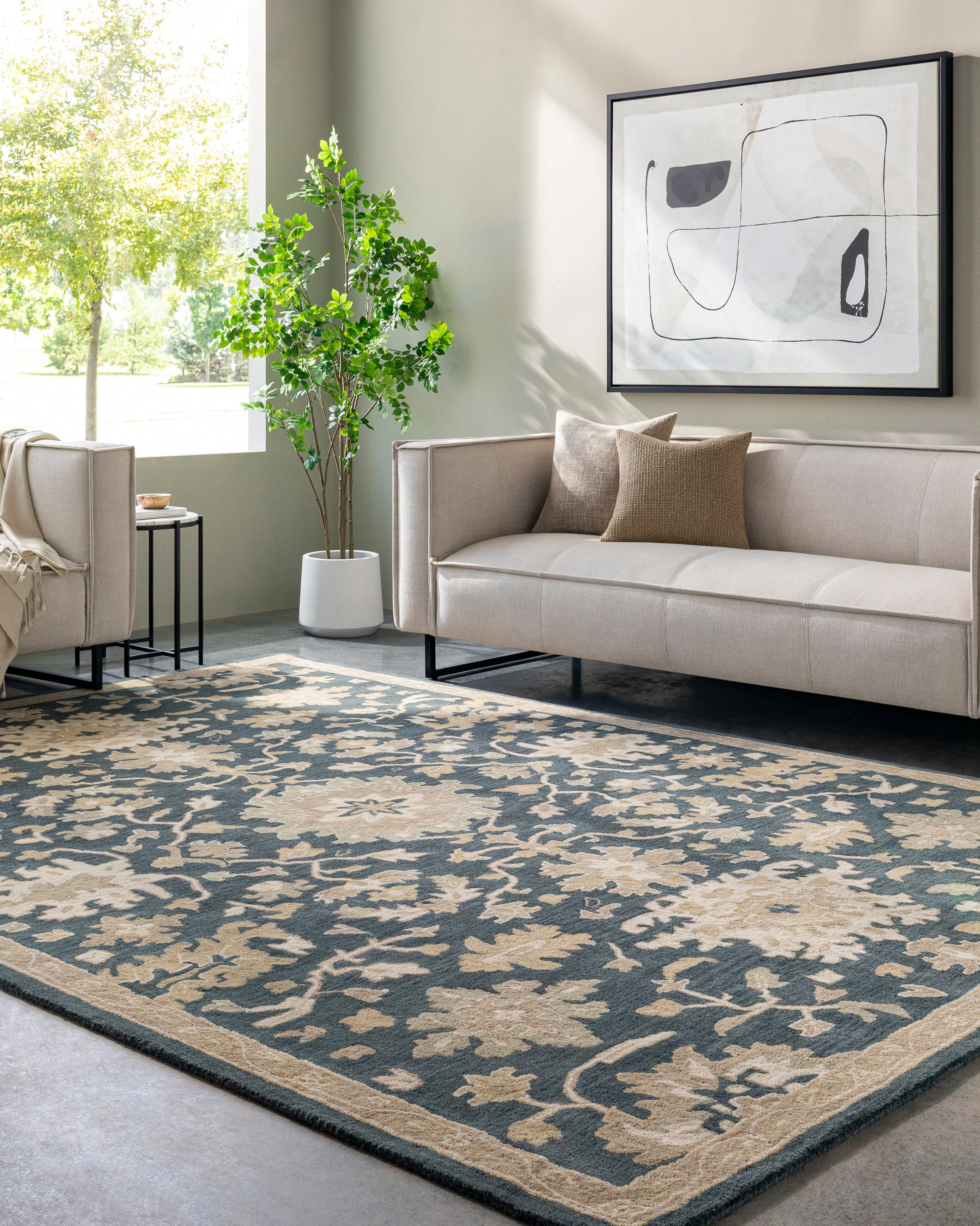 Julian Cornflower Hand-Tufted Rug
