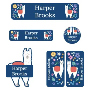Llama Kindergarten Labels Pack