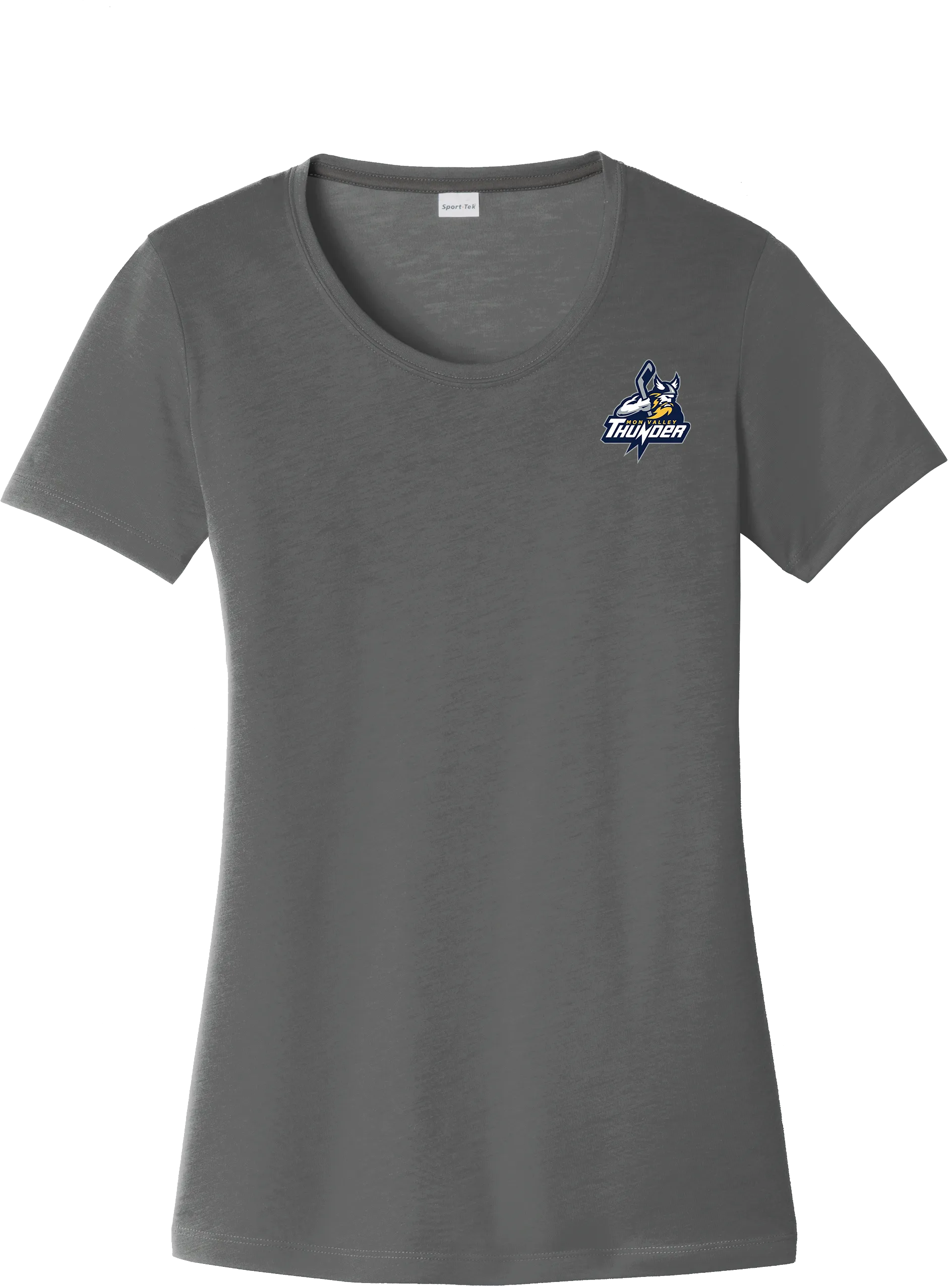 Mon Valley Thunder Ladies PosiCharge Competitor Cotton Touch Scoop Neck Tee