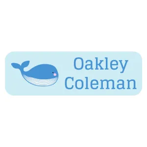 Whale Large Rectangle Name Labels